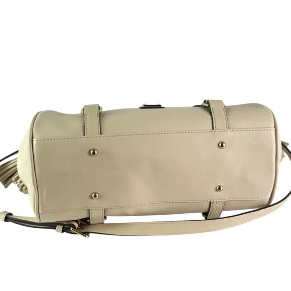 Dooney & Bourke Tan Leather Shoulder Bag - Picture 5 of 13